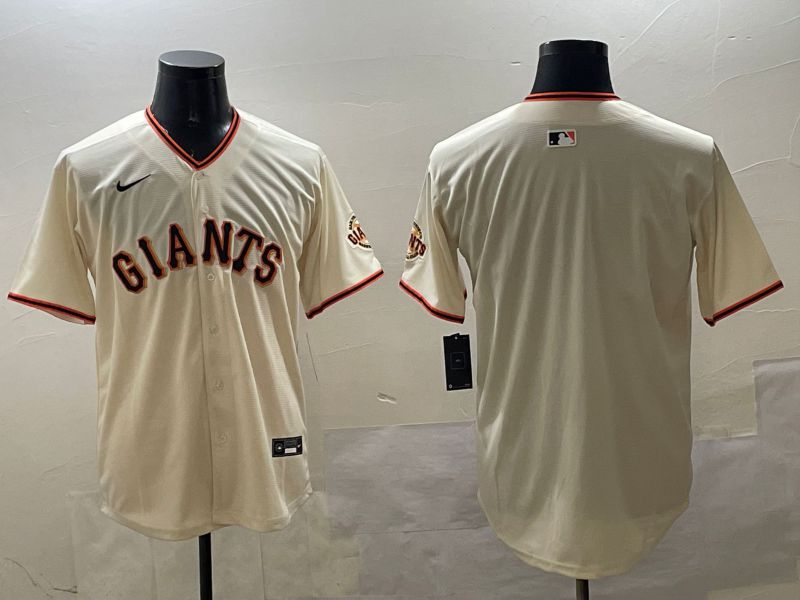 Men San Francisco Giants Blank Cream Game 2025 Nike MLB Jersey style 1->kansas city chiefs->NFL Jersey